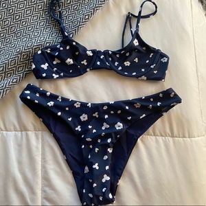 ZAFUL Underwire Flower Bikini Set